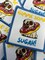 Patched Up Pup: "Gimme Some Sugah" Iron-on Embroidered Patch for Dogs, Sz. 2.5" inches
